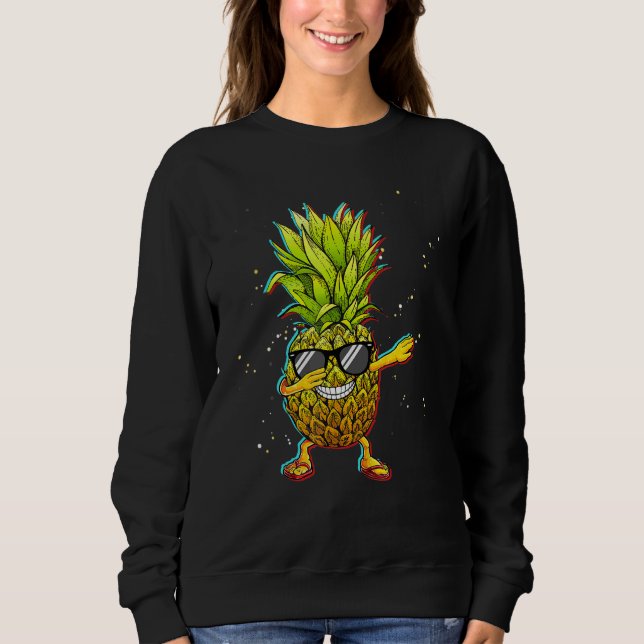 Sudadera Trippy Dabbing Pineapple Vacation Cruise (Anverso)