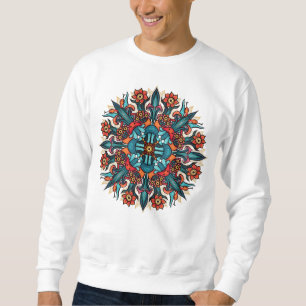 Sudadera Trippy Psicodélico Groovy Mushroom Mandala Eyes