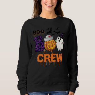 Sudadera Tripulación Boo Boo Enfermera Fantasma de Hallowee