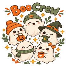 Tripulación de Boo Lindo Fantasma Familia Hallowee