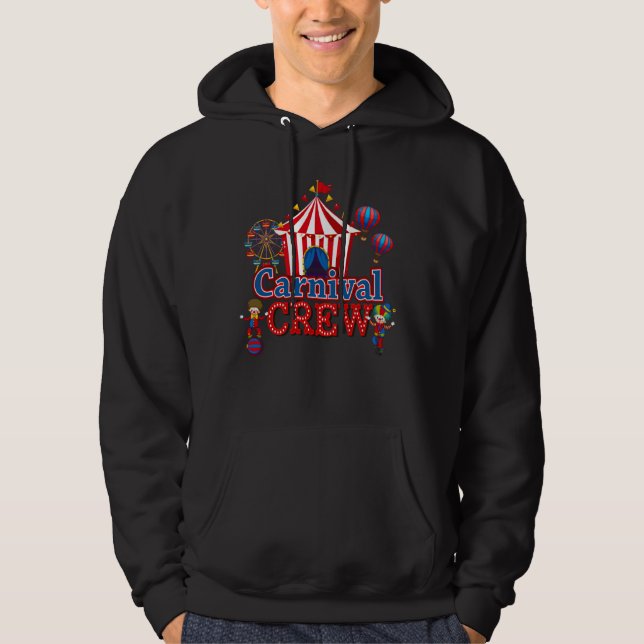 Sudadera Tripulación De Carnaval Funny Circus Staff Costucu (Anverso)