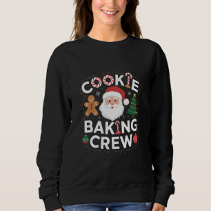 Sudadera Tripulación de Horneado de Galletas de Navidad Nav