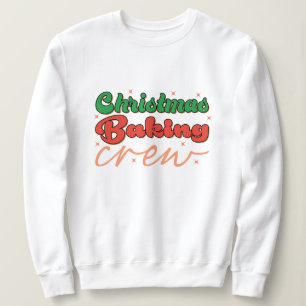 Sudadera tripulación de horneado de navidades