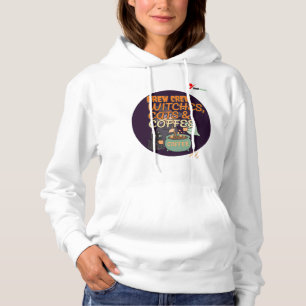 Sudadera Tripulación de la Cerveza – Brujas, Gatos y Café