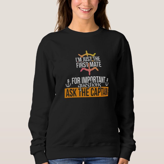 Sudadera Tripulación de personal de crucero de First Mate S (Anverso)