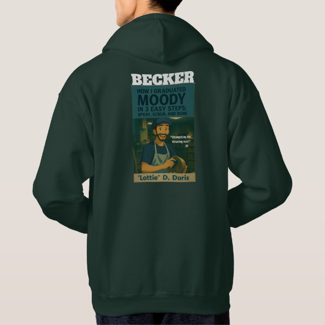 Sudadera Tripulación de platos - BECKER, ambos lados (Reverso)