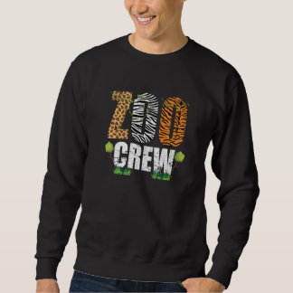 Sudadera Tripulación del zoológico Criaturas del zoológico 