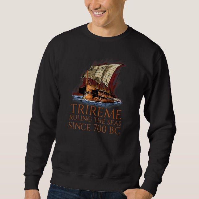 Sudadera Trirreme Gobernando Los Mares  Historia Marítima G (Anverso)