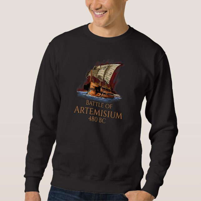 Sudadera Trirreme Griego Batalla De Artemisio Historia Marí (Anverso)