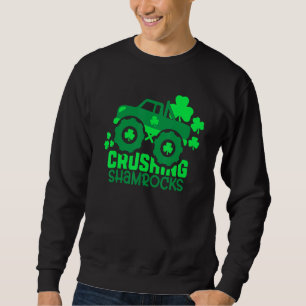 Sudadera Triturando a Shamrock Monster Truck Irish St Patri