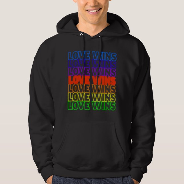 Sudadera ¡Triunfos del amor! Camiseta negra de la señal de (Anverso)