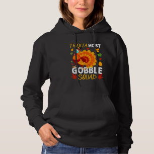 Sudadera Trivia Anfitrión Gobble Squad Turquía Mask Acción