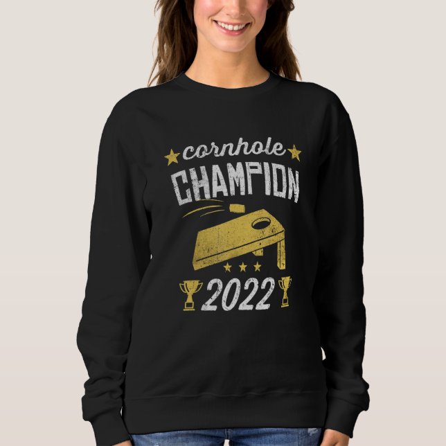 Sudadera Trofeo Cornhole 2022 Corn Hole Tossing Ga (Anverso)