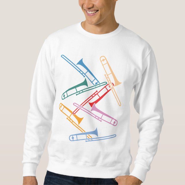 Sudadera Trombones Coloridos (Anverso)