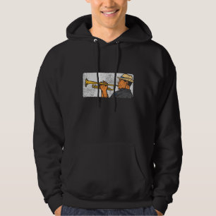 Sudadera Trompetista Música Jazz Trompeta Retro