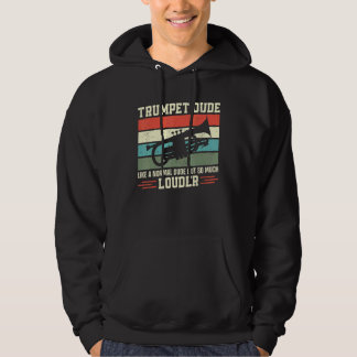 Sudadera Trompetista Vintage Retro Tipo de Trompeta Como Un