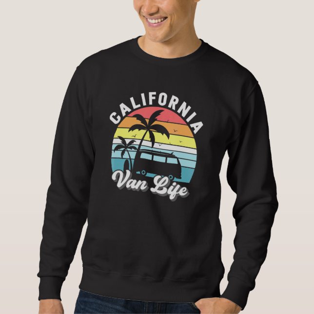 Sudadera Tropa de playa de Surfboard de la Palmera de Calif (Anverso)