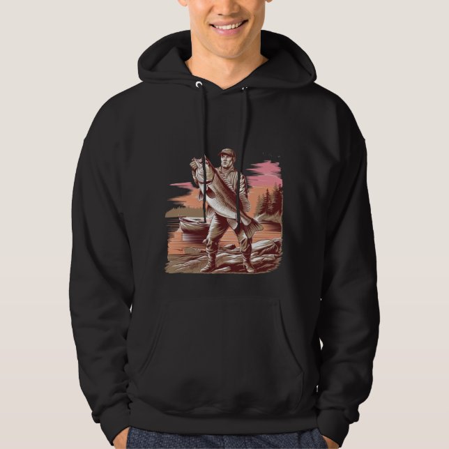 Sudadera Trophy Bass Catch – Men’s Fishing Hoodie (Anverso)