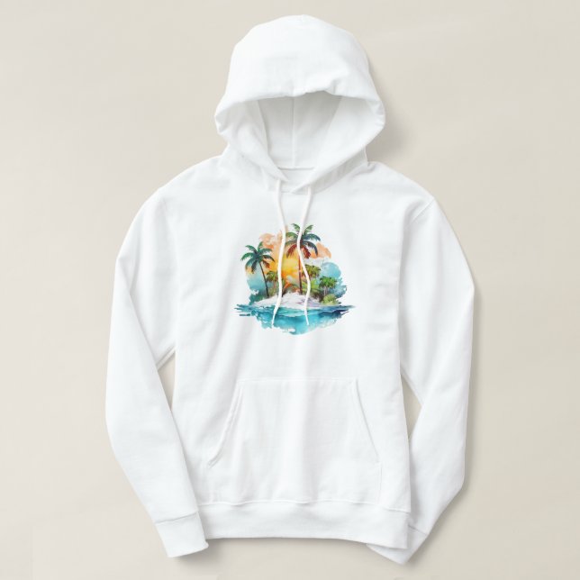 Sudadera Tropical Hooed (Diseño del anverso)