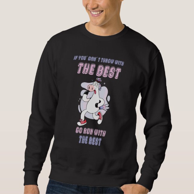 Sudadera Trote Corriendo Lento Caracol Unicornio (Anverso)