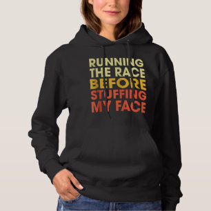 Sudadera Trote De Turquía Corriendo La Carrera Antes De Aba