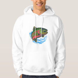 Sudadera Trucha de Mar degollada persiguiendo cromado