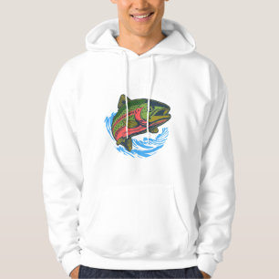 Sudadera Trucha de Mar degollada persiguiendo cromado