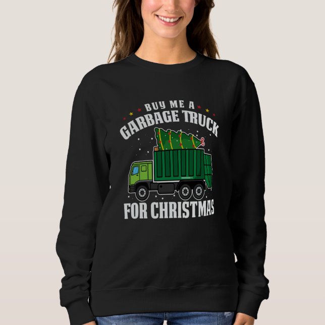 Sudadera Truck Driver Christmas Rig  Trucker Trucking Garba (Anverso)