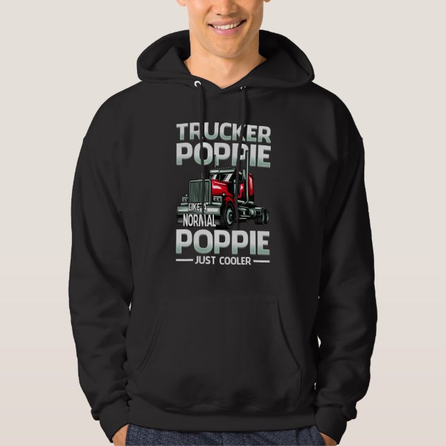 Sudadera Trucker Poppie Like A Normal Poppie Just Cooler (Anverso)