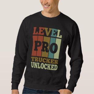Sudadera Trucker Pro Desbloqueado Estilo Vintage Único