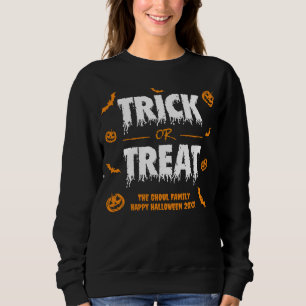 Sudadera Truco de la bata de calabaza o tratamiento Fiesta