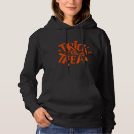 Sudadera Truco de truco naranja de tipeface divertido