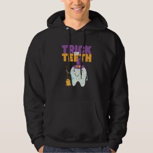 Sudadera Truco o dientes Halloween Sombrero de diente Denti