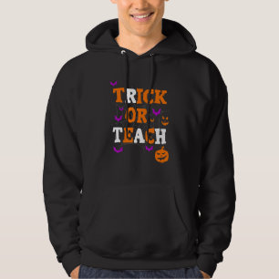 Sudadera Truco o Enseña Linda Profesora de Halloween Hombre