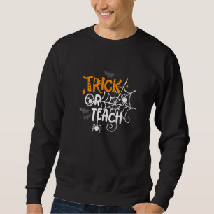 Sudadera Truco o Enseña  Profesor Murciélagos de Halloween 