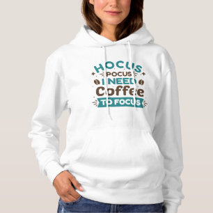 Sudadera Truco o trato Necesito café para concentrarme