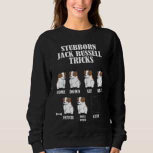 Sudadera Truco obstinado del perro de Jack Russell Terrier
