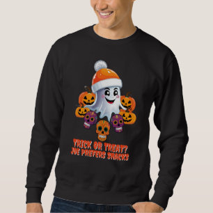 Sudadera Truco personalizado o trato a Boo Funny Halloween