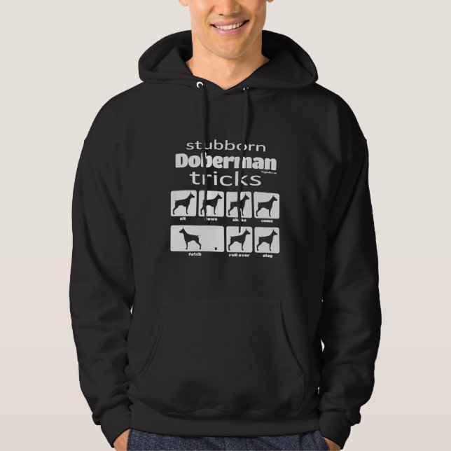 Sudadera Trucos de Doberman testarudo 628 (Anverso)