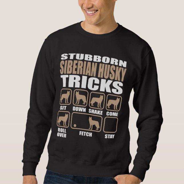 Sudadera Trucos extraviados siberianos Husky (Anverso)