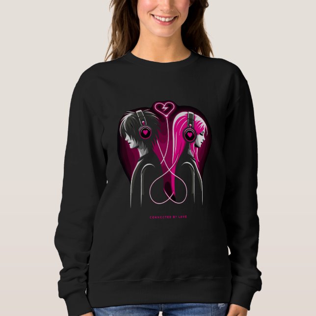 Sudadera True Love Lovebirds Romantic Emotional Bond Anime  (Anverso)