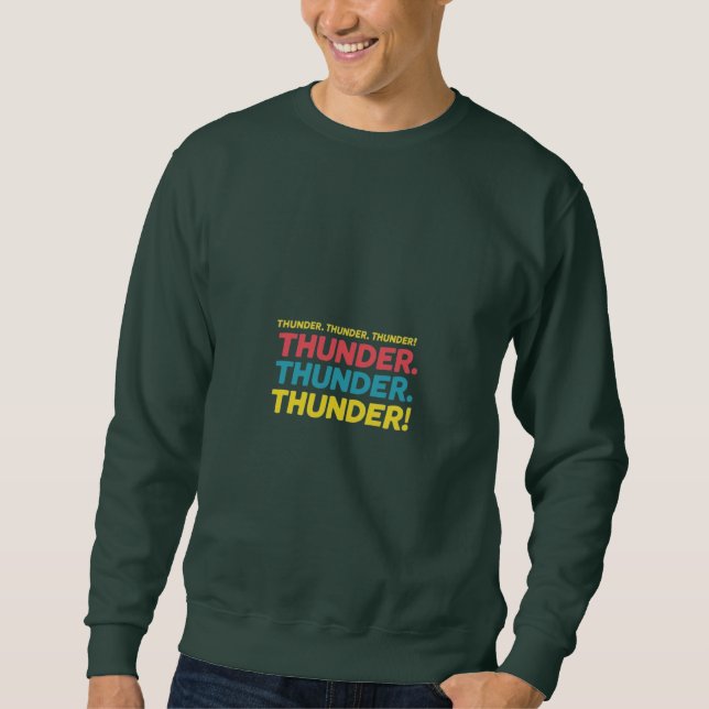 Sudadera Trueno. Trueno. ¡Trueno! (Anverso)