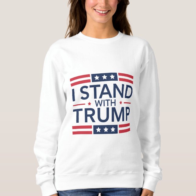 Sudadera Trump 2024: Apoyo al presidente de Trump (Anverso)