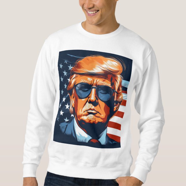 Sudadera Trump 2024 - USA - Make America Great Again (Anverso)