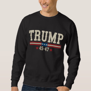 Sudadera Trump 45 47 Bandera de Estados Unidos USA Retro Vi