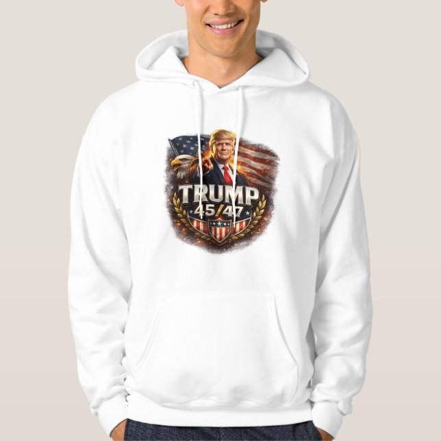 Sudadera Trump 45/47 Hoodie (Anverso)