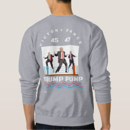 Sudadera Trump bombea victoria bailando con camiseta negra