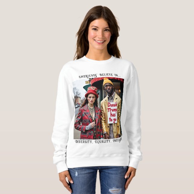 Sudadera Trump debe irse a la política del DEI (Anverso completo)