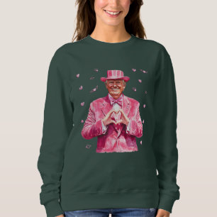 Sudadera Trump es mi adorable y gracioso Trump rosa