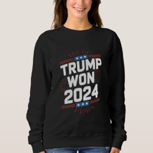 Sudadera Trump Ganó 2024 Presidente 47º De La Casa Blanca